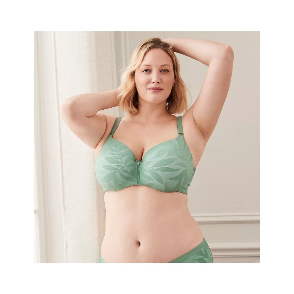 Lane Bryant Invisible Lace Backsmoother Lightly Lined Balconette Bra 50DD